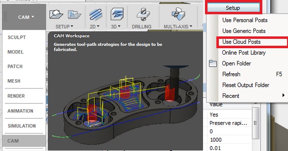 Fusion 360 – mettre un postprocesseur et une bibliothèque d’outil dans le cloud